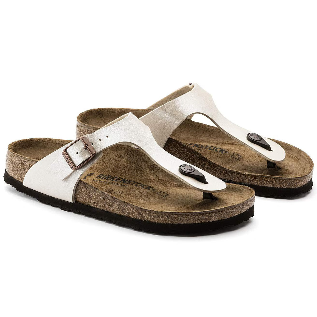 BIRKENSTOCK - Mules GIZEH - Graceful pearl white