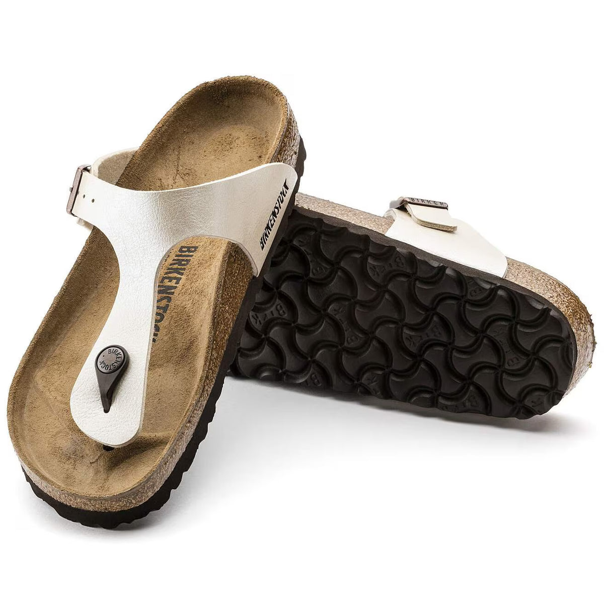 BIRKENSTOCK - Mules GIZEH - Graceful pearl white