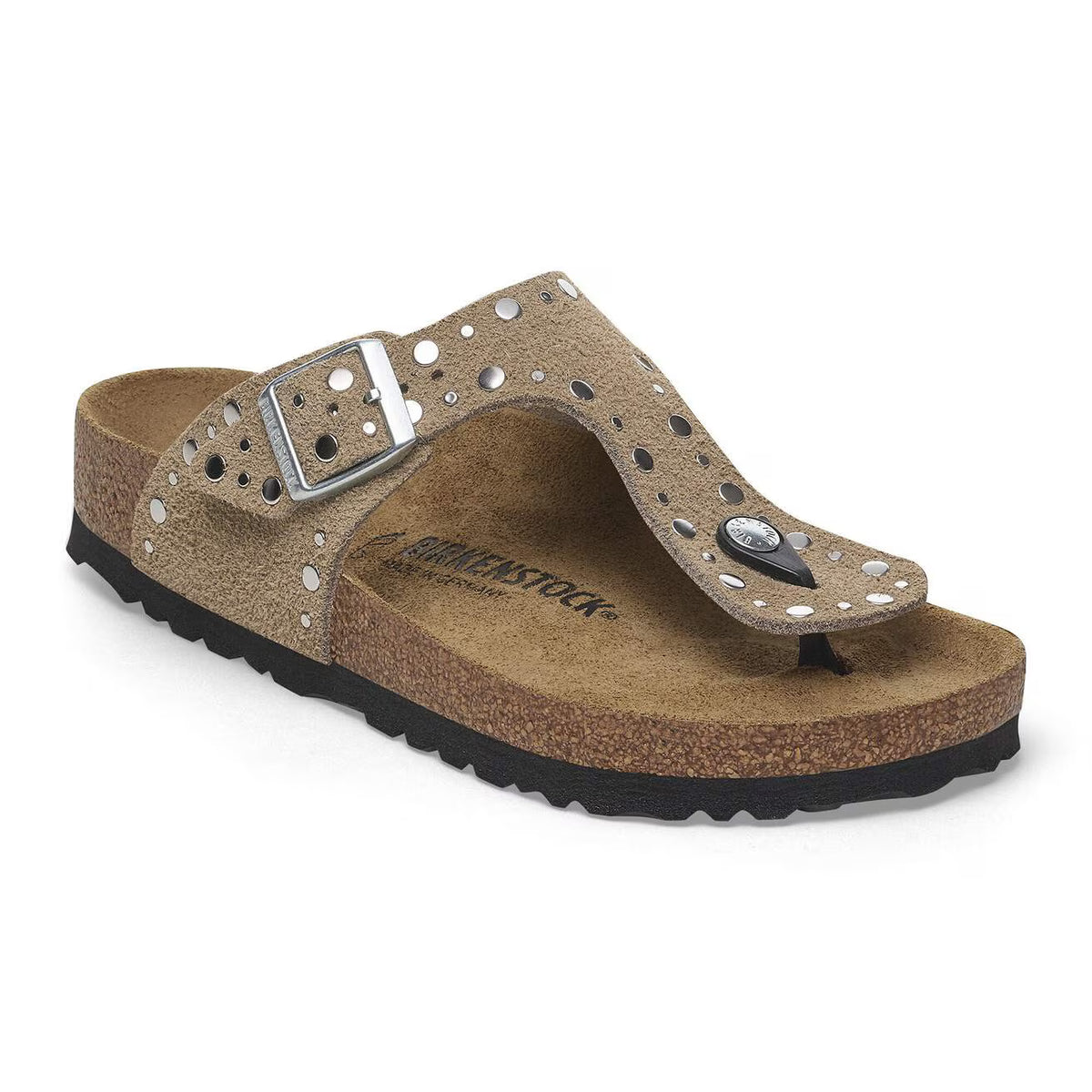 BIRKENSTOCK - Sandales GIZEH RIVET - Taupe