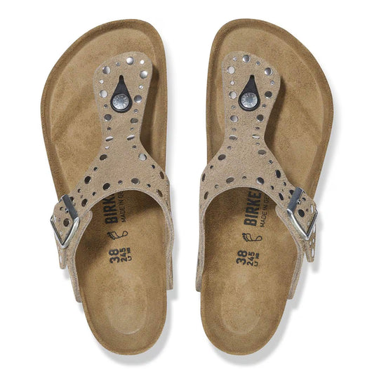 BIRKENSTOCK - Sandales GIZEH RIVET - Taupe
