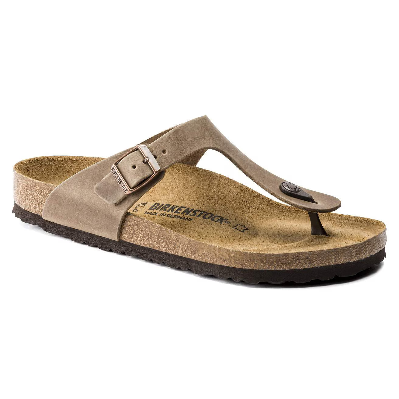 BIRKENSTOCK - Sandale GIZEH - Cuir huilé - Tobacco Brown