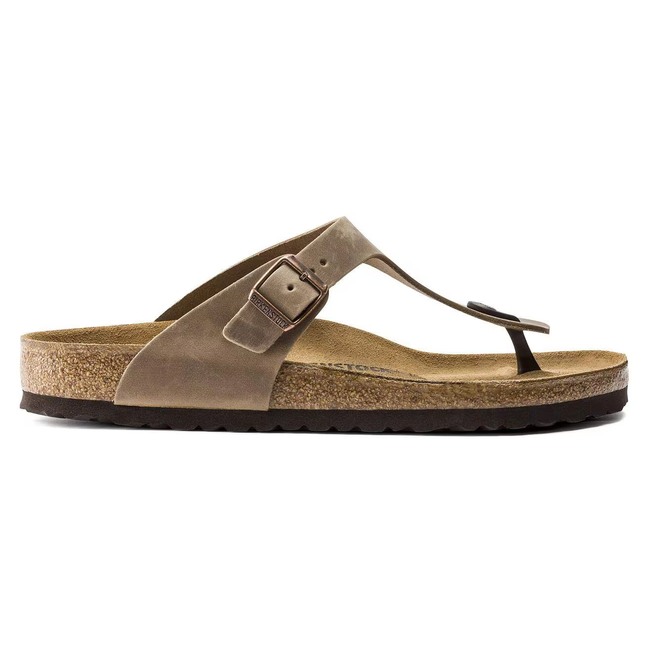 BIRKENSTOCK - Sandale GIZEH - Cuir huilé - Tobacco Brown