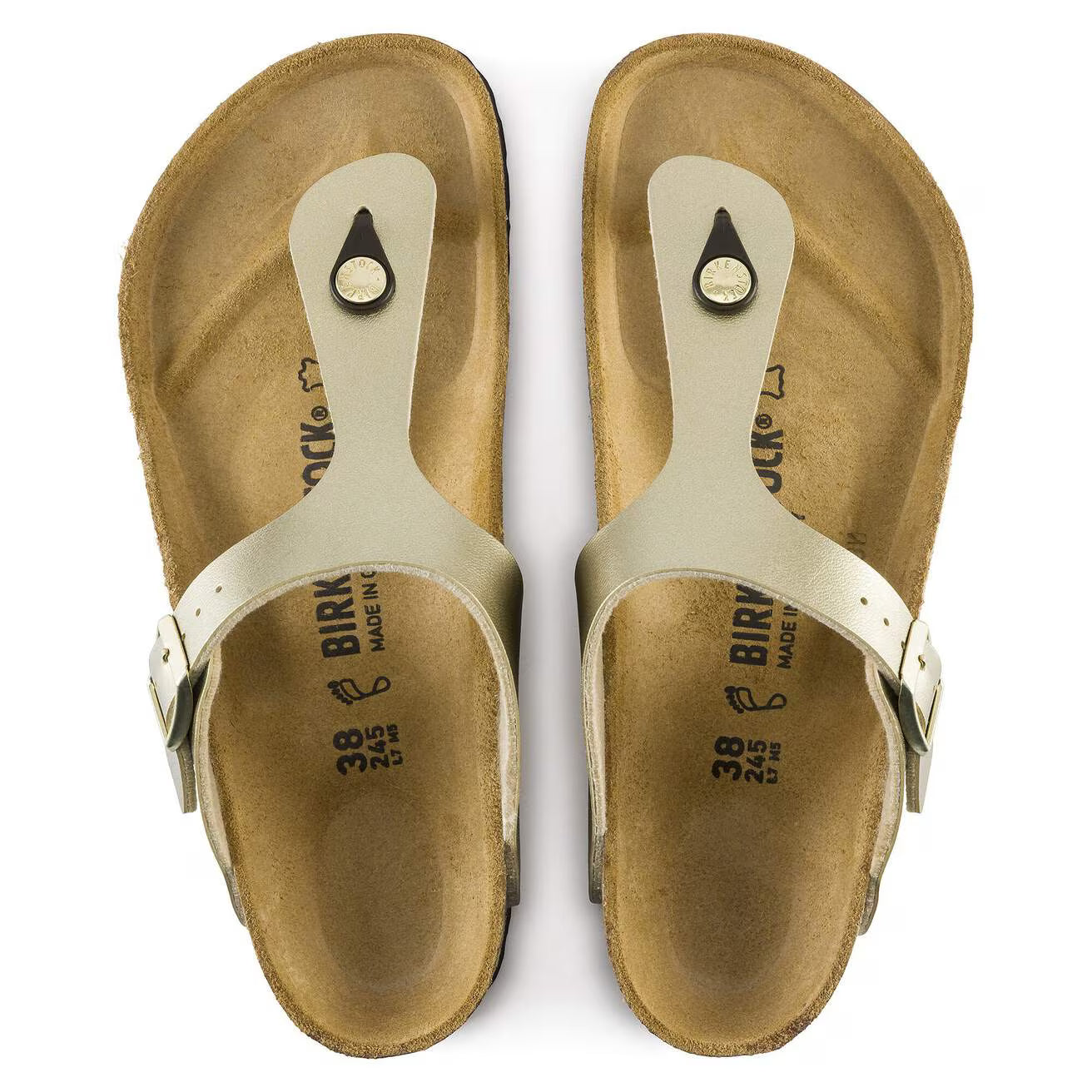 BIRKENSTOCK - Mule GIZEH - Gold