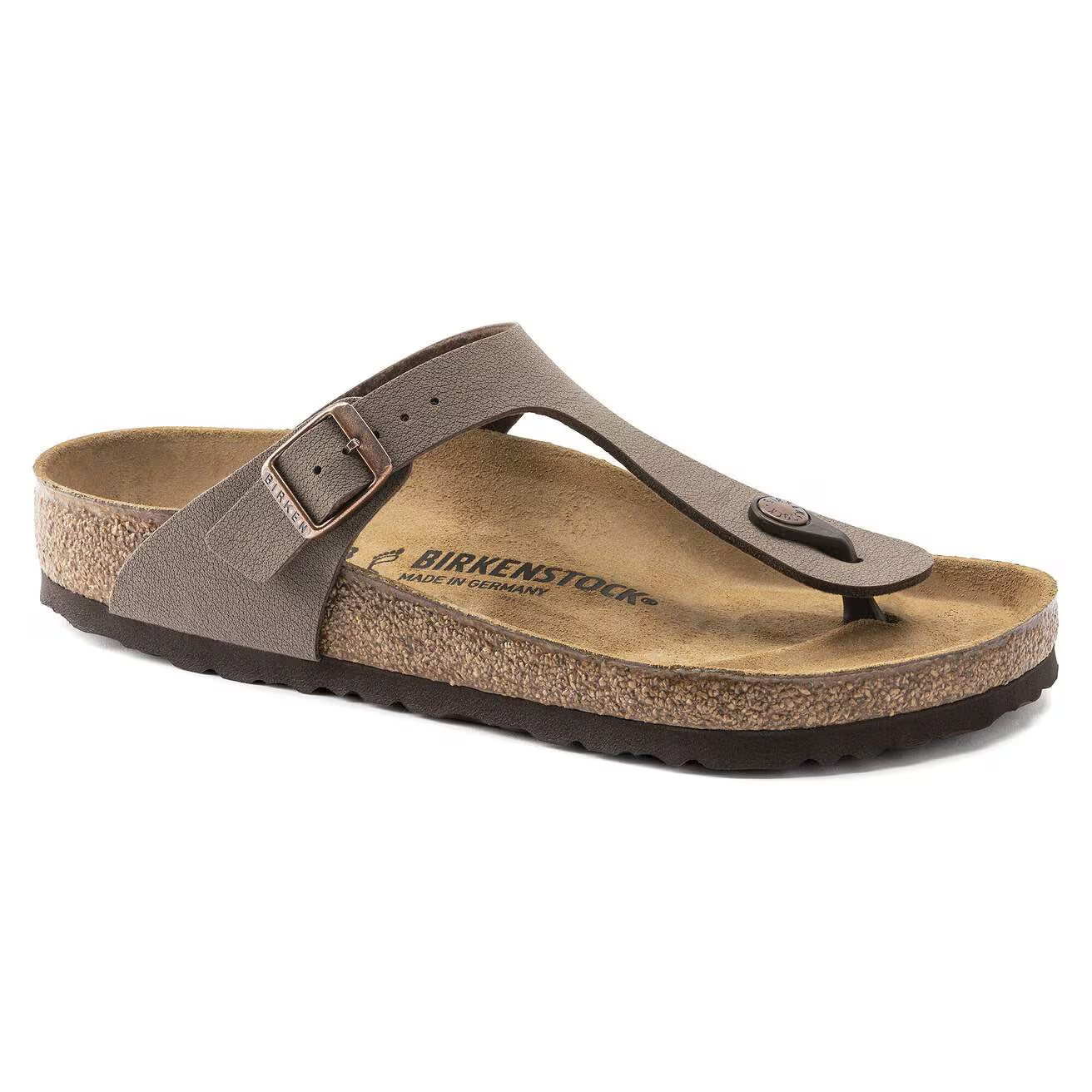 BIRKENSTOCK - Mule GIZEH - Nubuck - Mocca