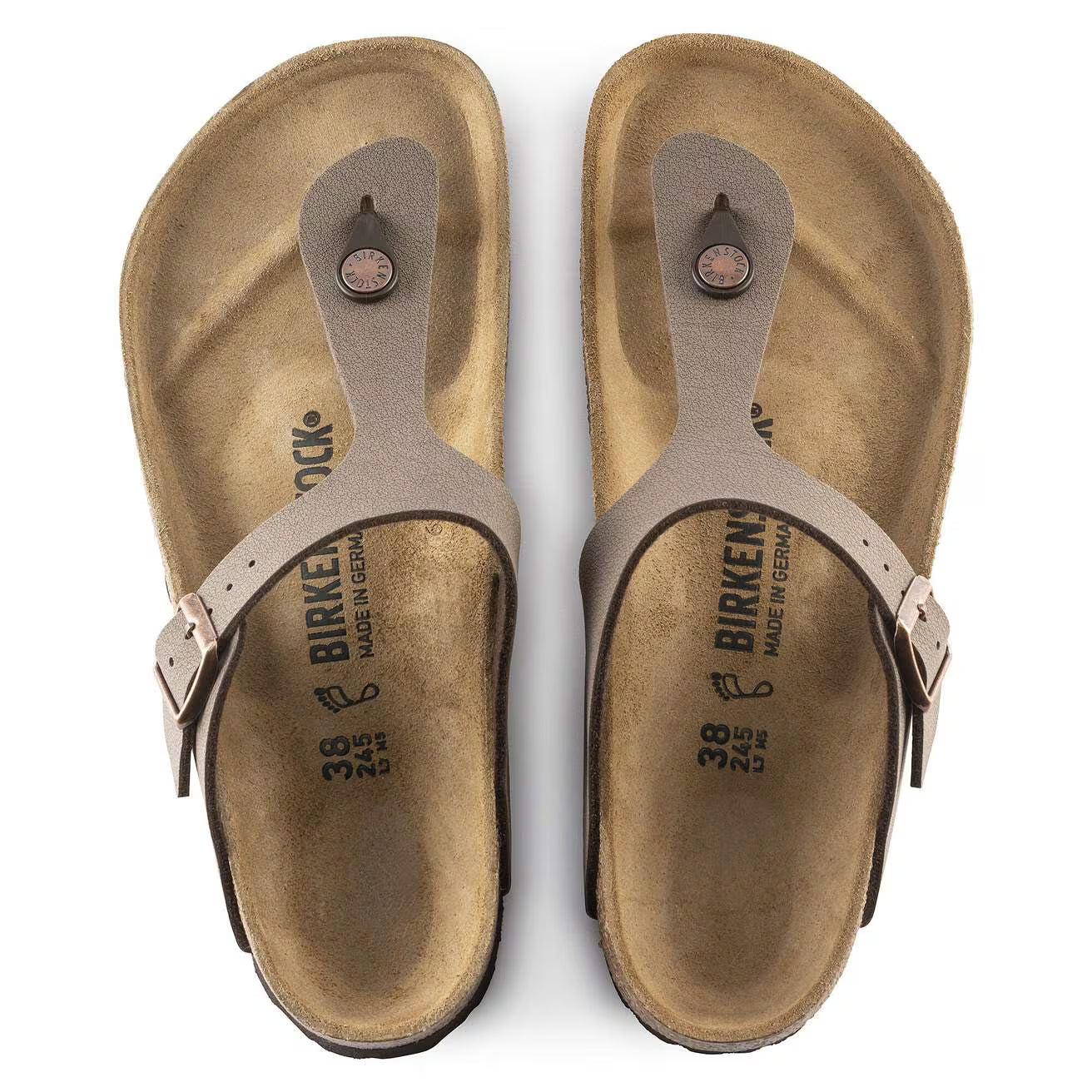 BIRKENSTOCK - Mule GIZEH - Nubuck - Mocca