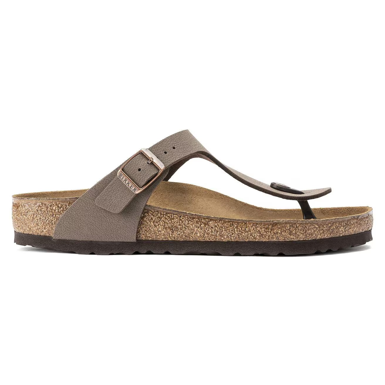 BIRKENSTOCK - Mule GIZEH - Nubuck - Mocca