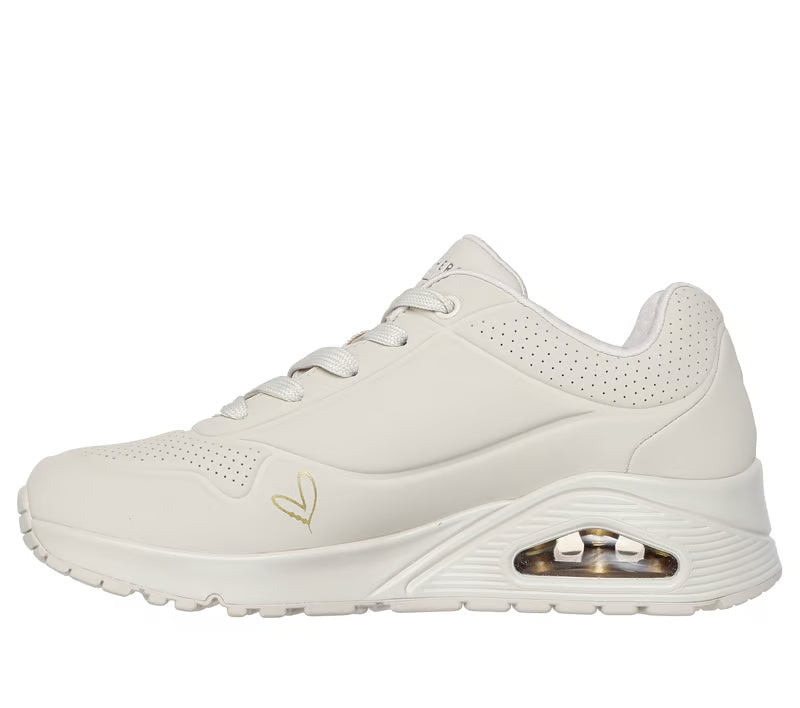 SKECHERS - Basket GOLDEN HEART - Beige/or