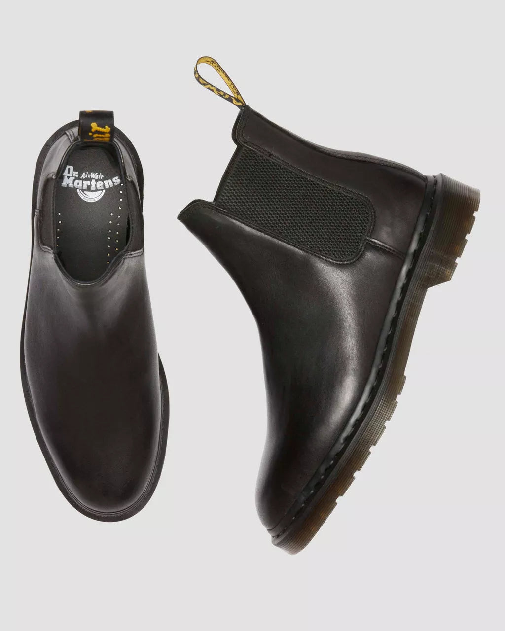 DR. MARTENS - Boots Chelsea GRAEME - Cuir - Noir