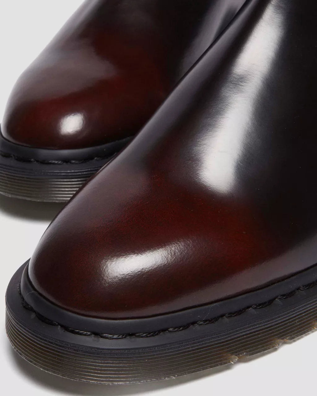 DR. MARTENS - Boots Chelsea GRAEME - Cuir - Rouge cerise