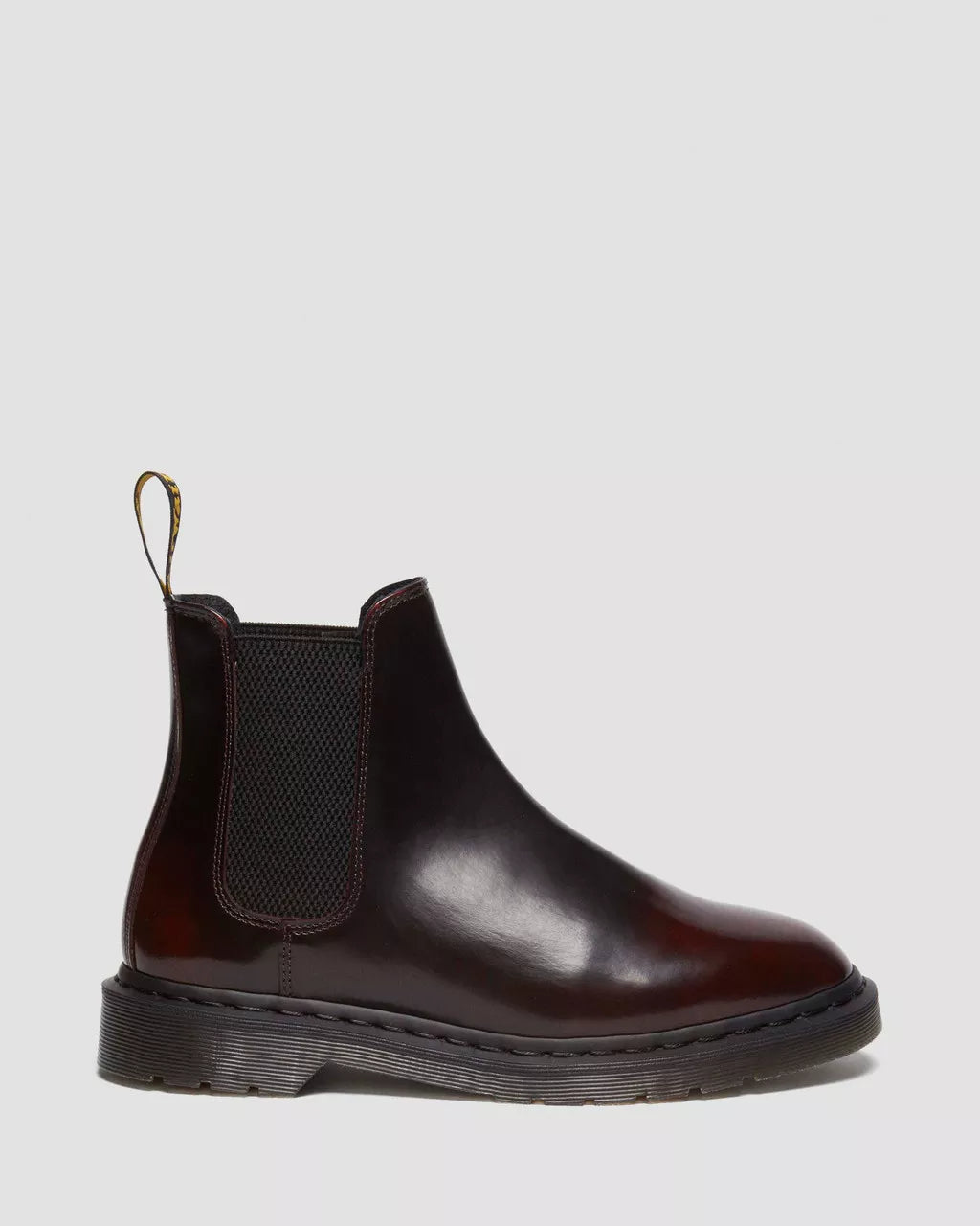 DR. MARTENS - Boots Chelsea GRAEME - Cuir - Rouge cerise
