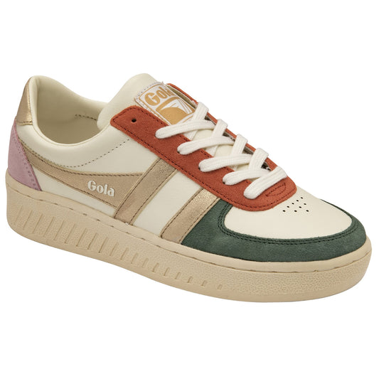 GOLA - Sneakers GRANDSLAM QUAD Recyclé - Offwhite / Sage / Gold