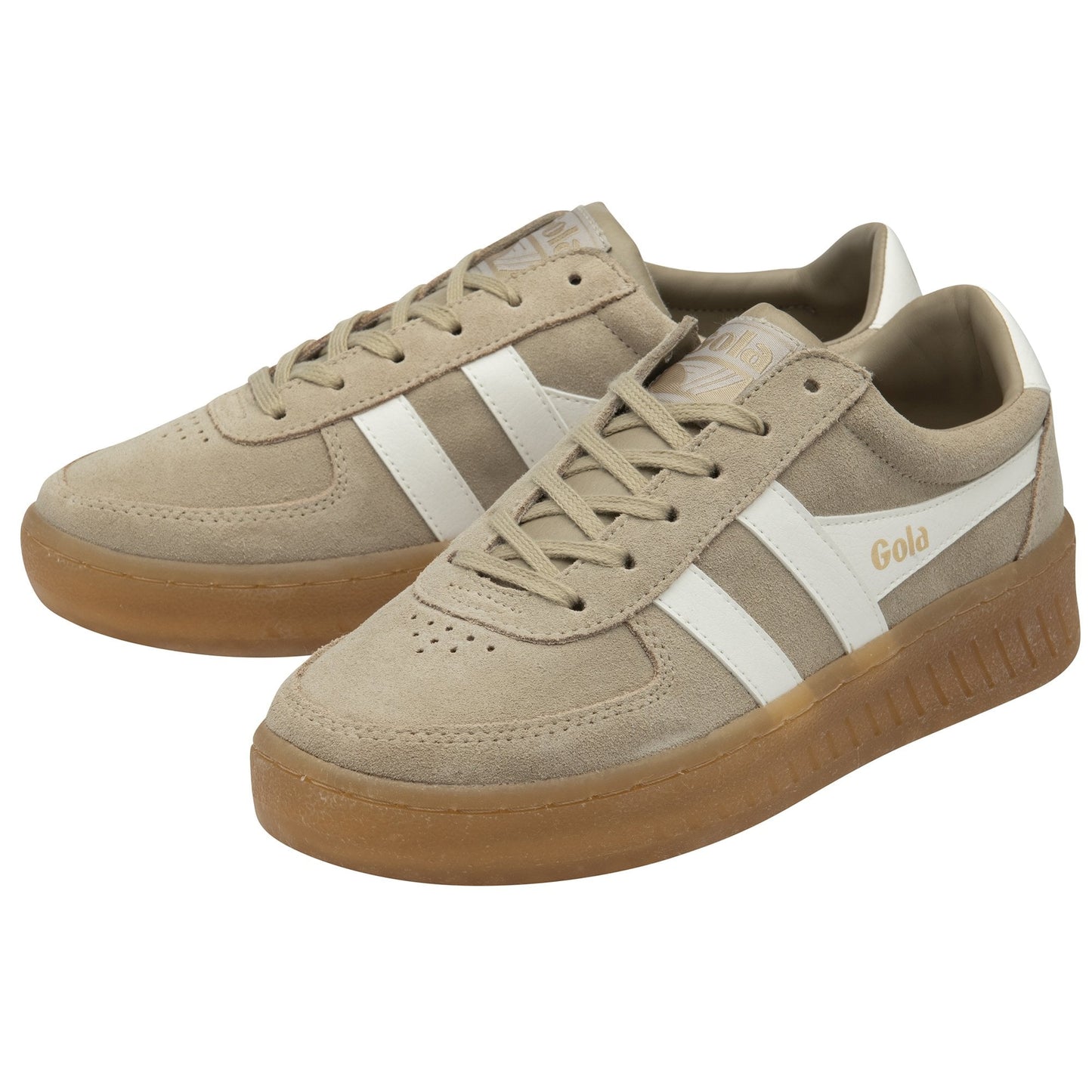 GOLA - Sneakers GRANDSLAM - Suède - Bone / Offwhite / Gum