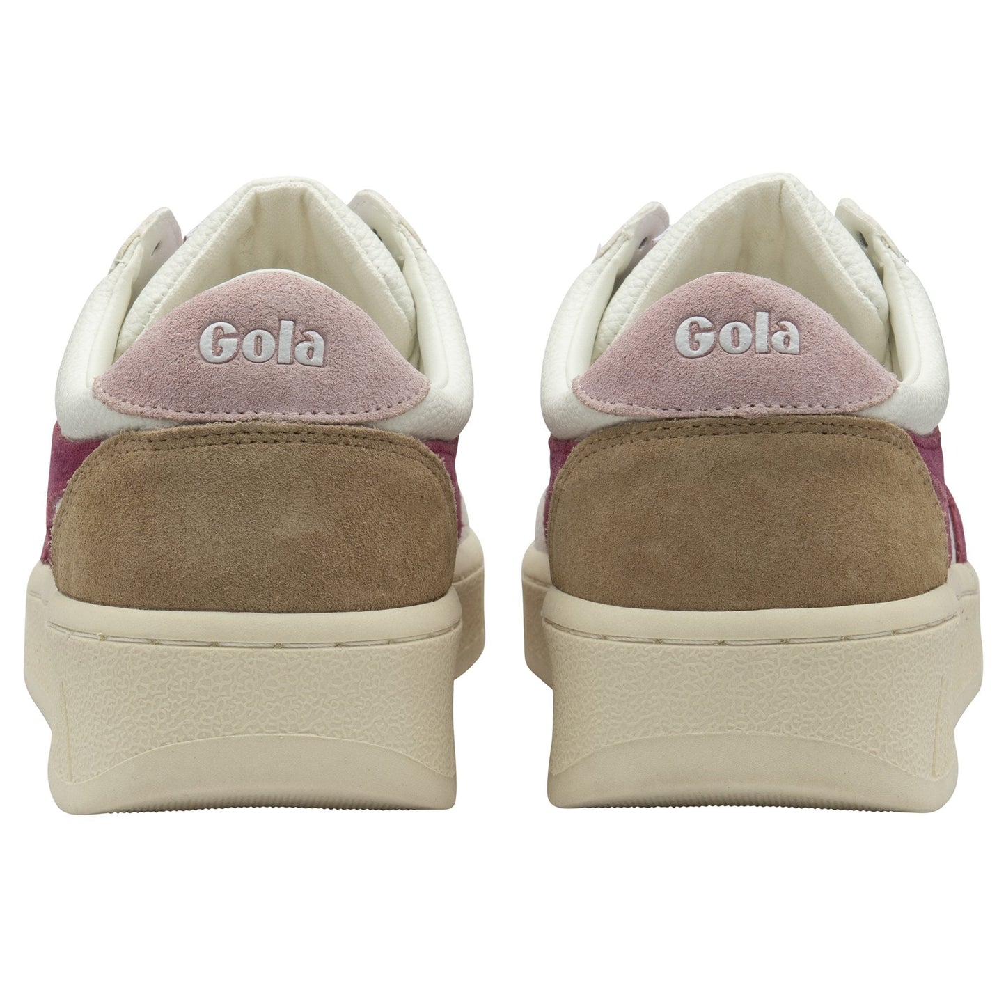 GOLA - Sneakers GRANDSLAM TRIDENT Recyclé - Daim - White / Cerise / Pink