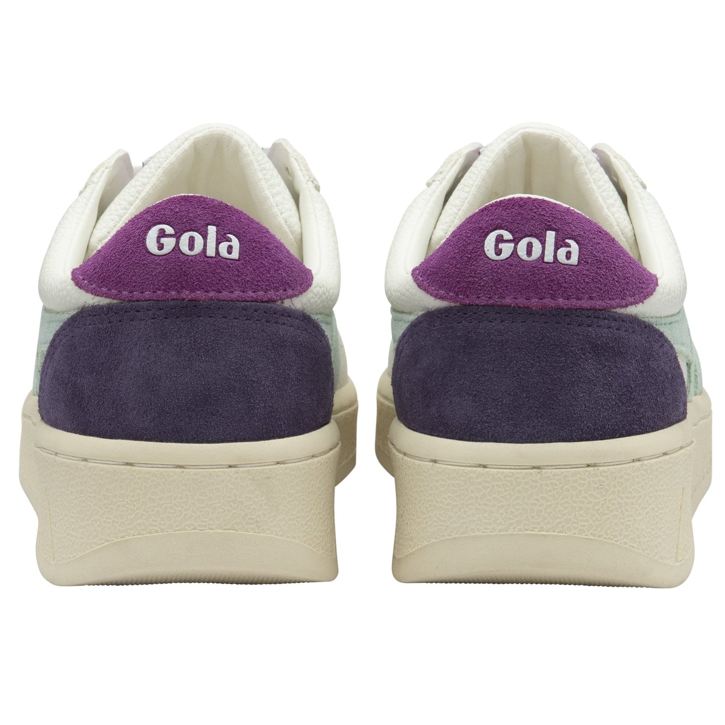 GOLA - Sneakers GRANDSLAM TRIDENT Recyclé - Daim - White / Surf / Foxglove