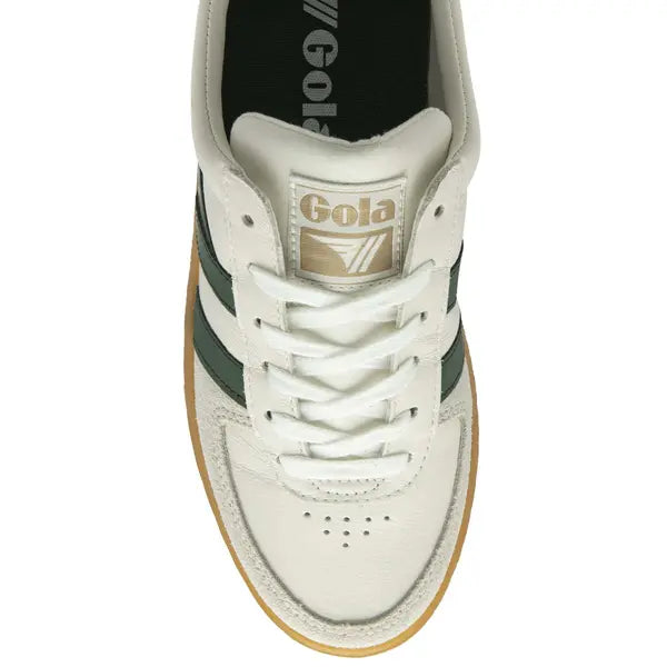 GOLA - Sneakers GRANDSLAM ELITE - Cuir - White / Evergreen / Fuchsia