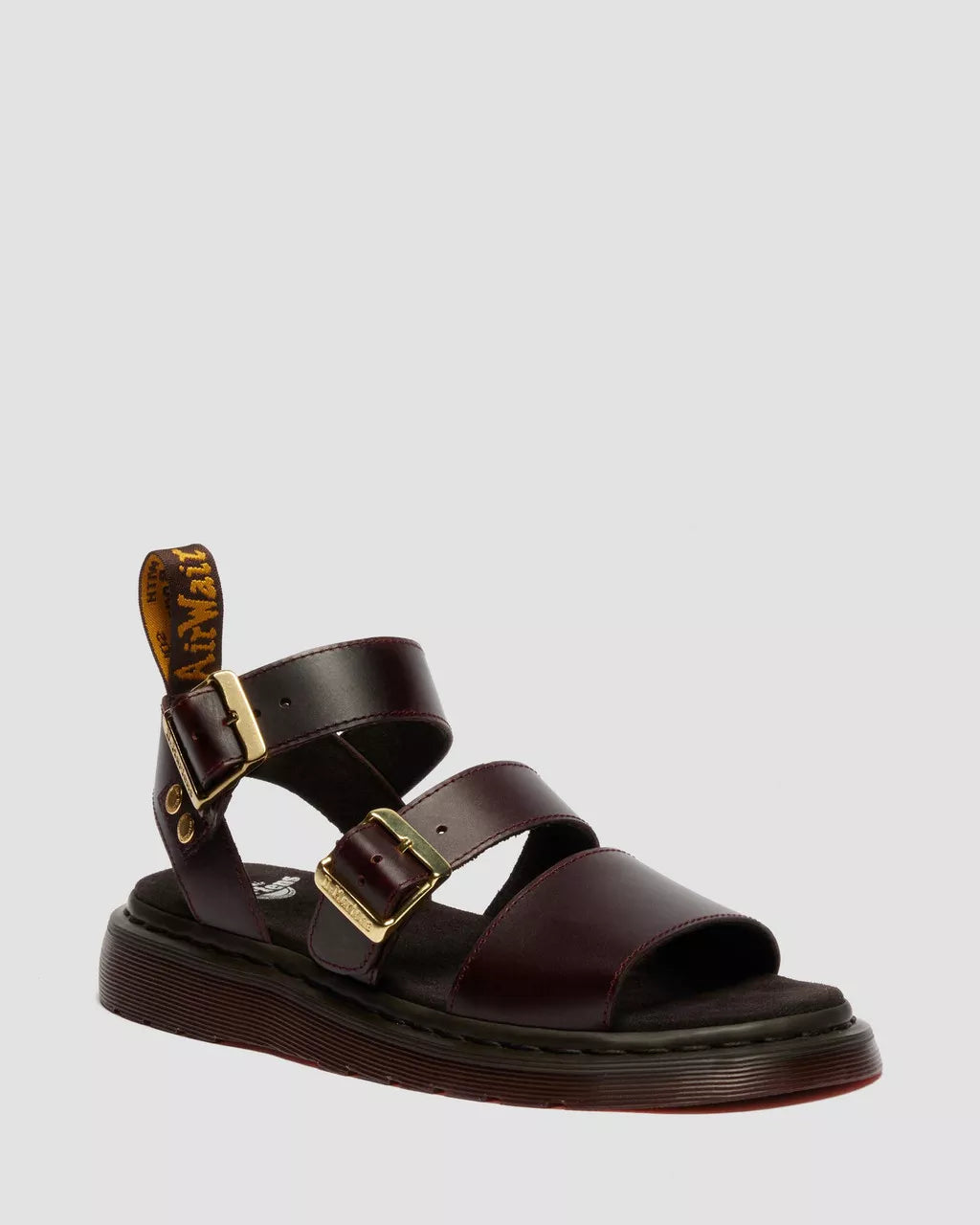 DR. MARTENS - Sandales GRYPHON - Cuir Atlas - Charro