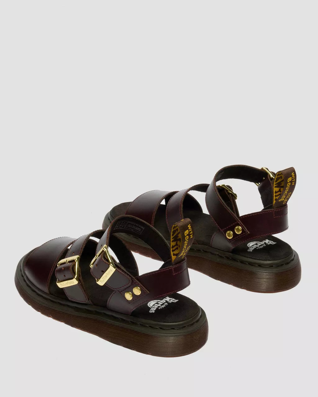 DR. MARTENS - Sandales GRYPHON - Cuir Atlas - Charro