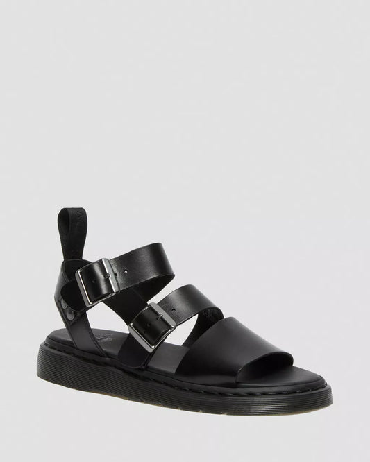 Dr. Martens - Sandales GRYPHON - Cuir - Noir
