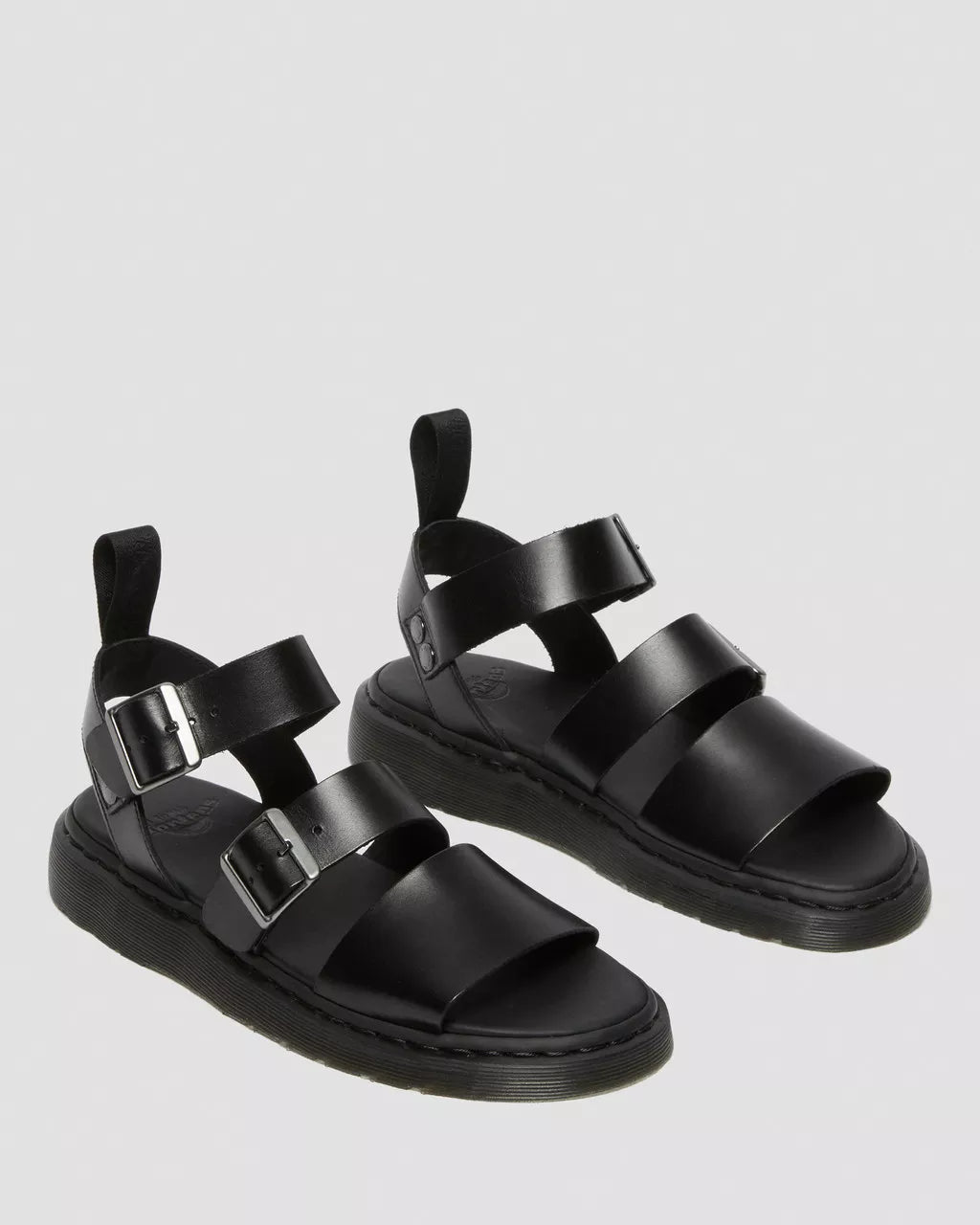 Dr. Martens - Sandales GRYPHON - Cuir - Noir