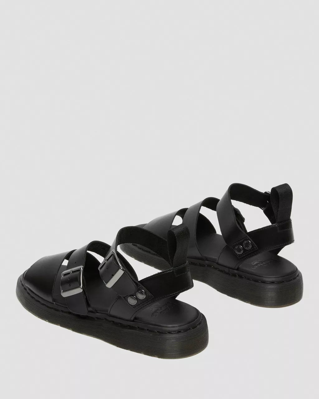 Dr. Martens - Sandales GRYPHON - Cuir - Noir