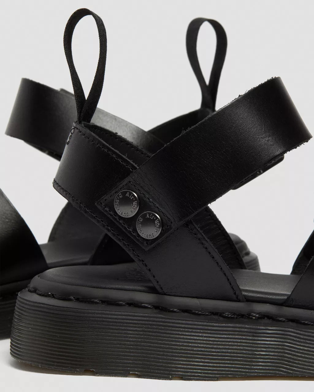 Dr. Martens - Sandales GRYPHON - Cuir - Noir