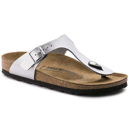 BIRKENSTOCK - Mule GIZEH - Silver