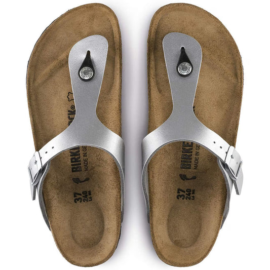 BIRKENSTOCK - Mule GIZEH - Silver