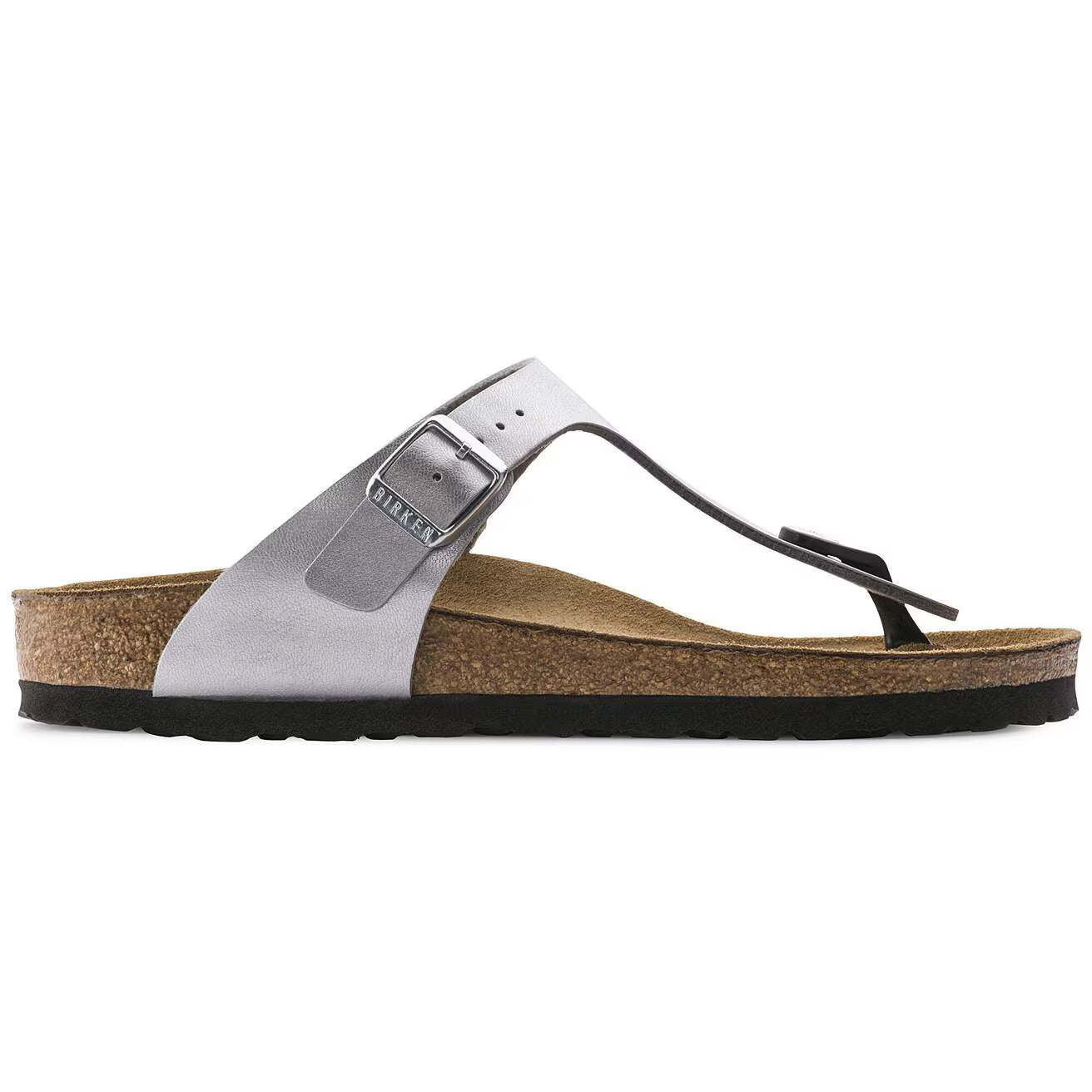 BIRKENSTOCK - Mule GIZEH - Silver