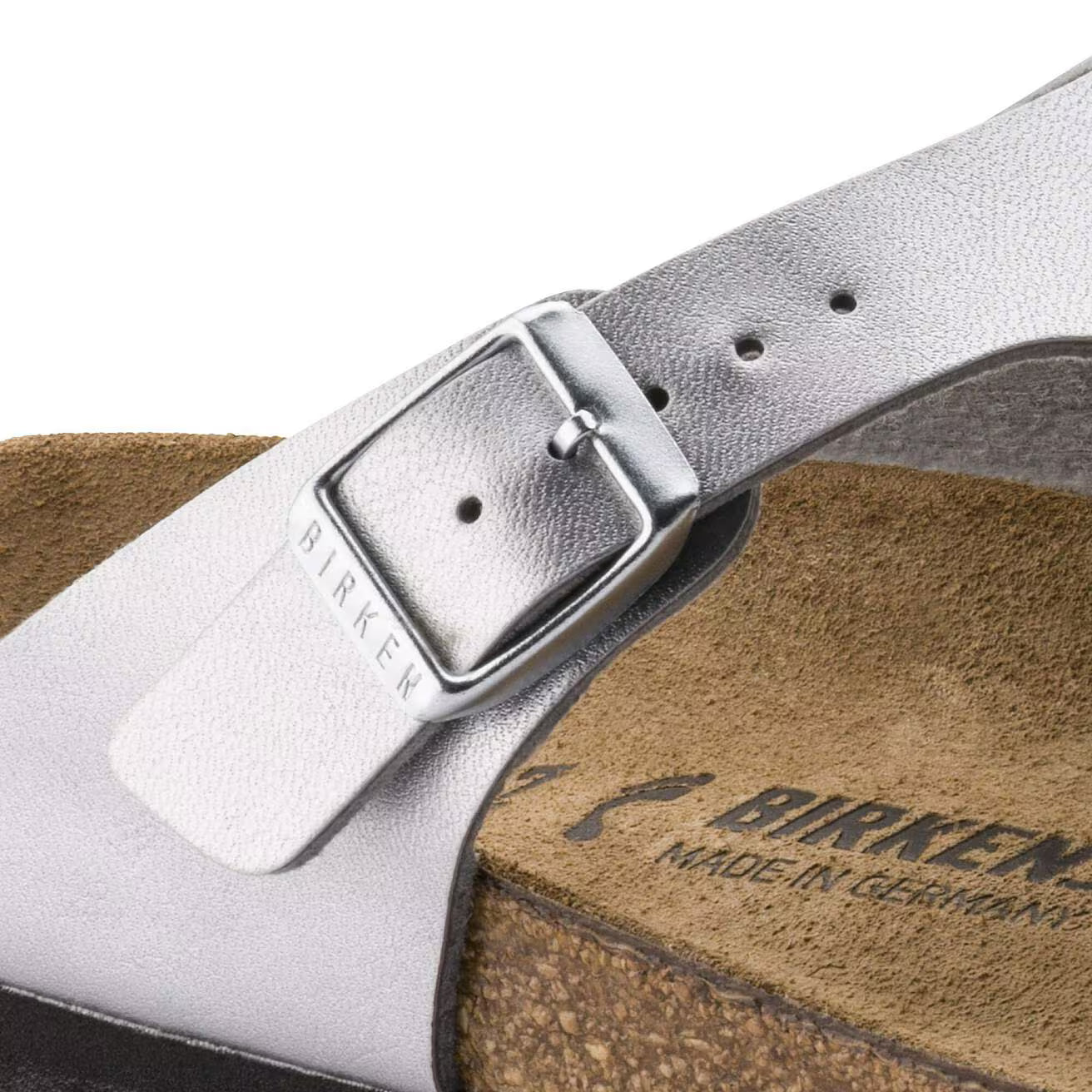 BIRKENSTOCK - Mule GIZEH - Silver
