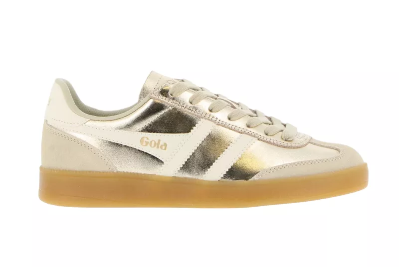 GOLA - Basket VIPER - Daim - Gold/white/gum