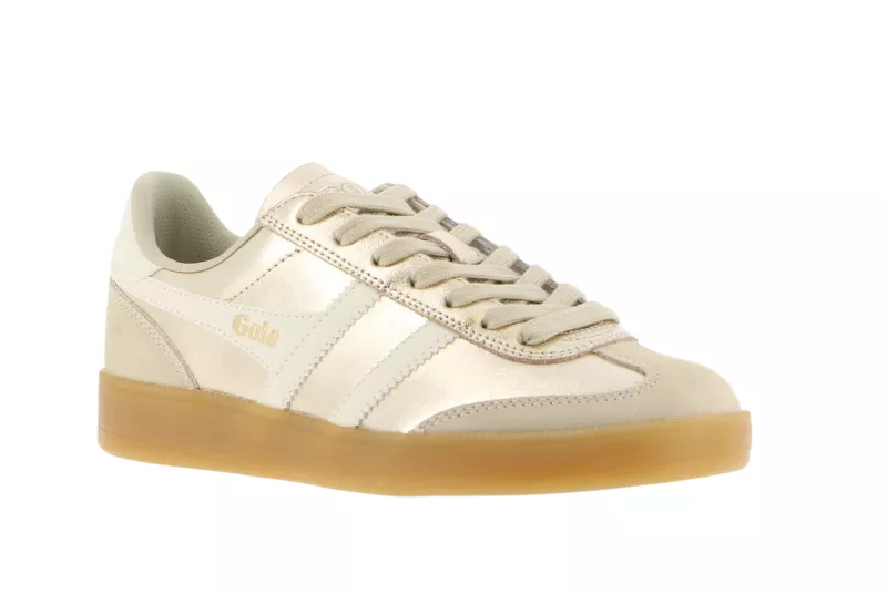 GOLA - Basket VIPER - Daim - Gold/white/gum