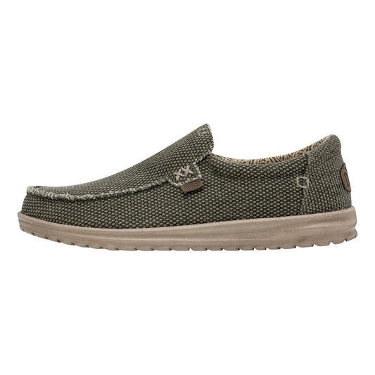 HEY DUDE - Sneaker MIKKA BRAIDED - Toile de coton Biologique - Army