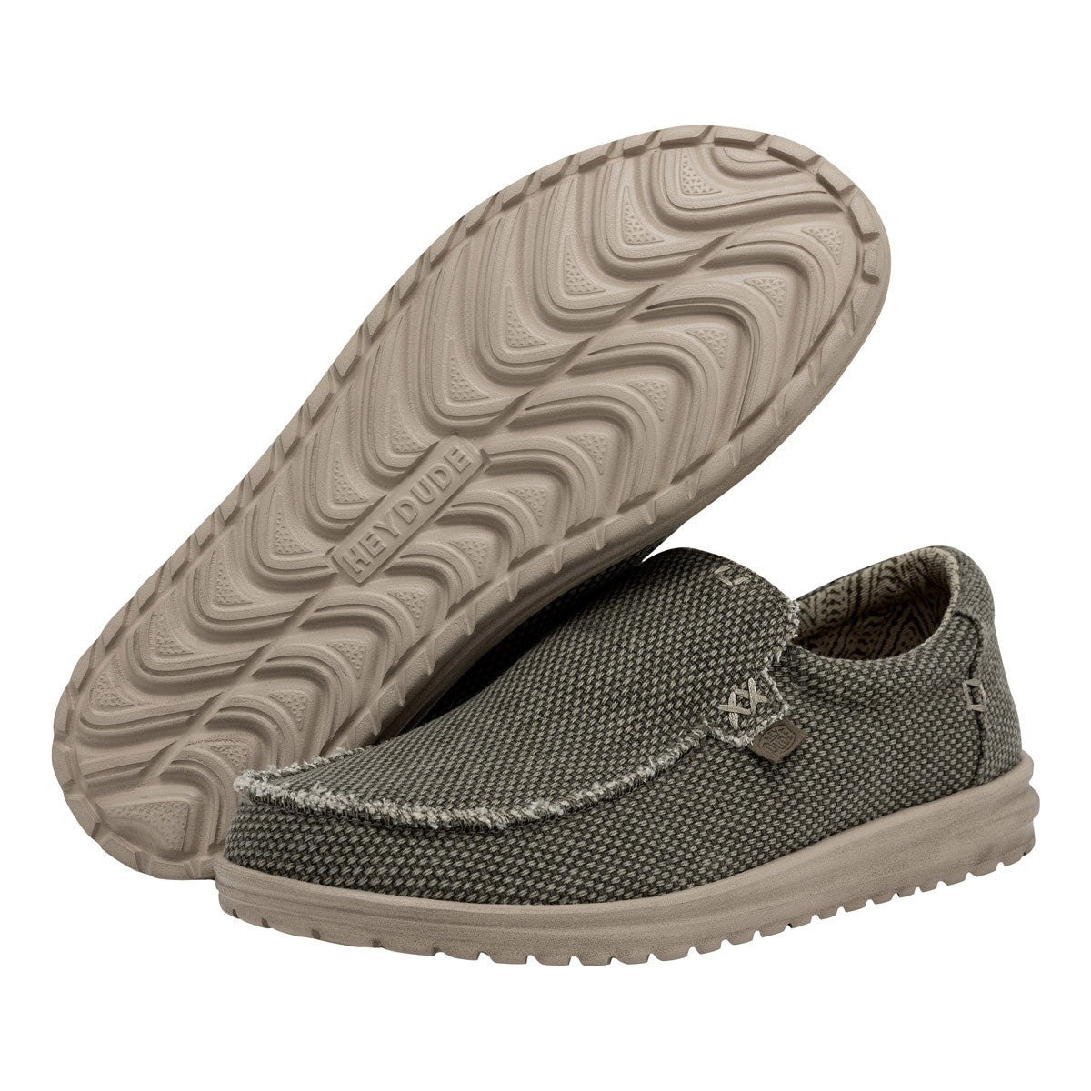 HEY DUDE - Sneaker MIKKA BRAIDED - Toile de coton Biologique - Army