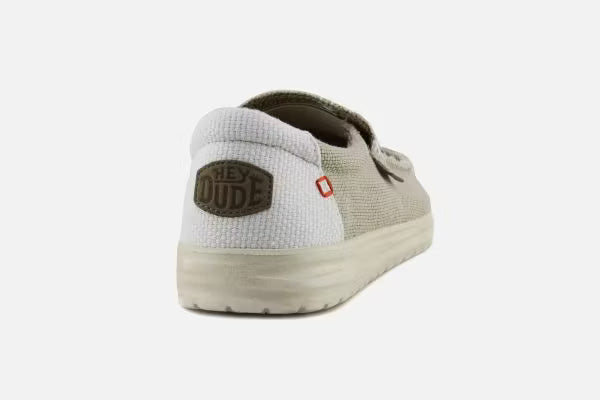 HEY DUDE - Sneaker MIKKA BRAIDED - Toile de coton Biologique - Offwhite