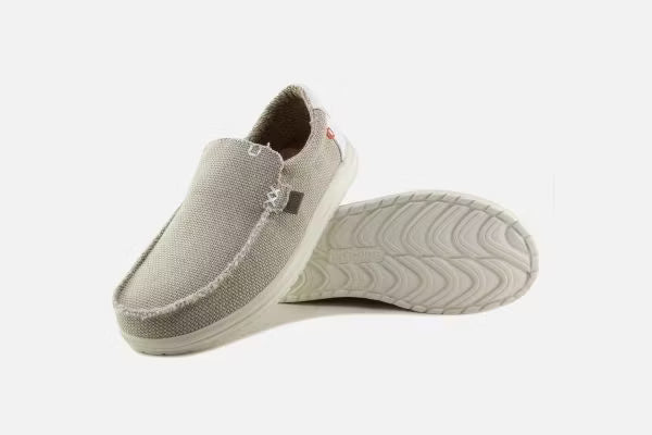 HEY DUDE - Sneaker MIKKA BRAIDED - Toile de coton Biologique - Offwhite