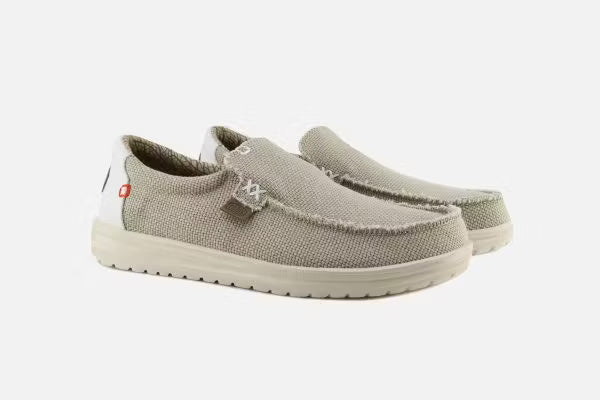 HEY DUDE - Sneaker MIKKA BRAIDED - Toile de coton Biologique - Offwhite