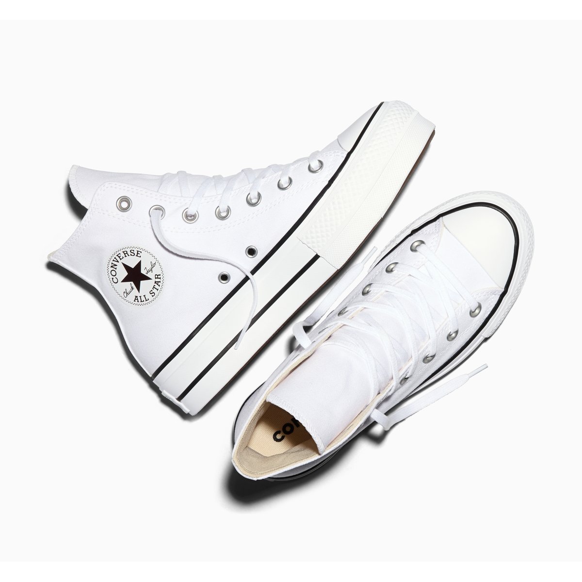 CONVERSE - Sneakers HIGH PLATEFORME - Blanc