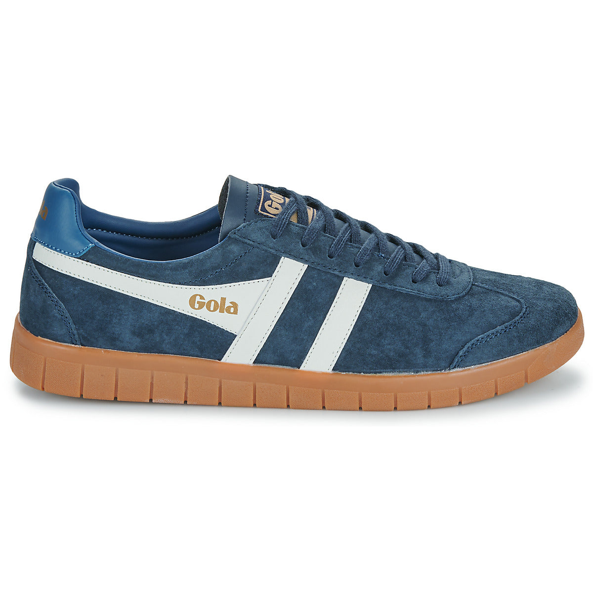 GOLA - Basket HURRICANE - Daim - Navy/Bleu