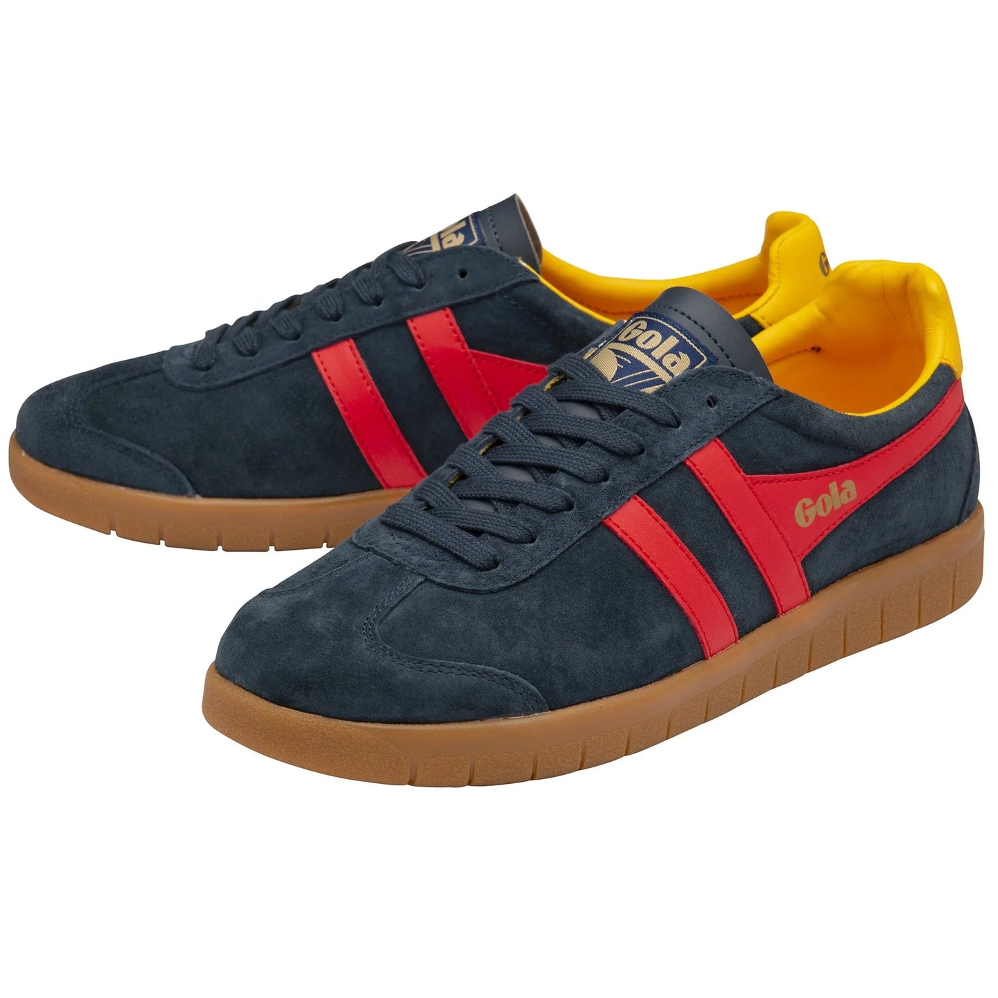 GOLA - Basket HURRICANE - Daim - Navy/Sun/Red