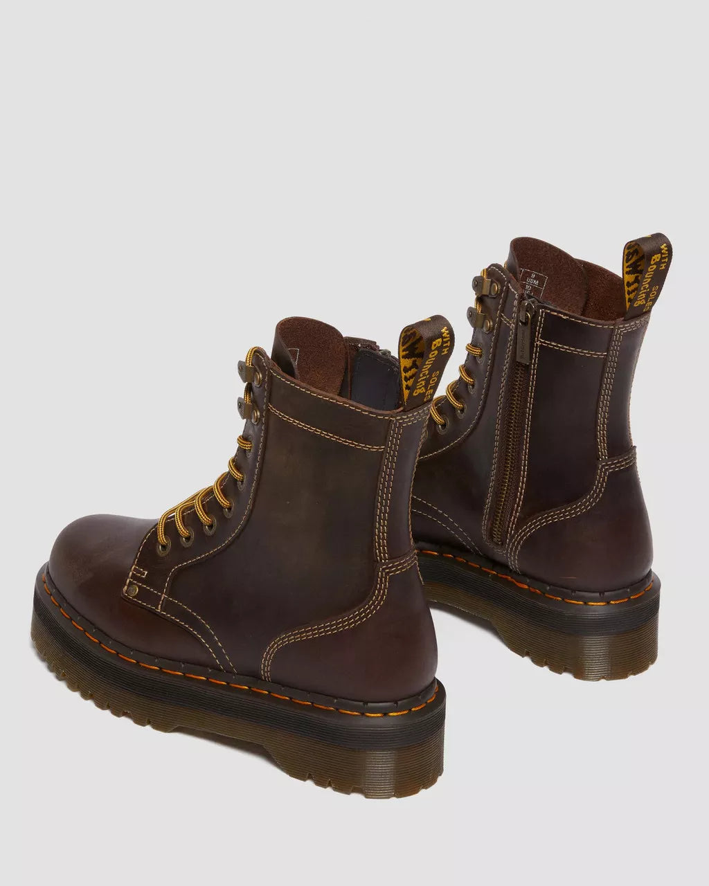 DR. MARTENS - Bottines JADON ARC Crazy Horse - Marron