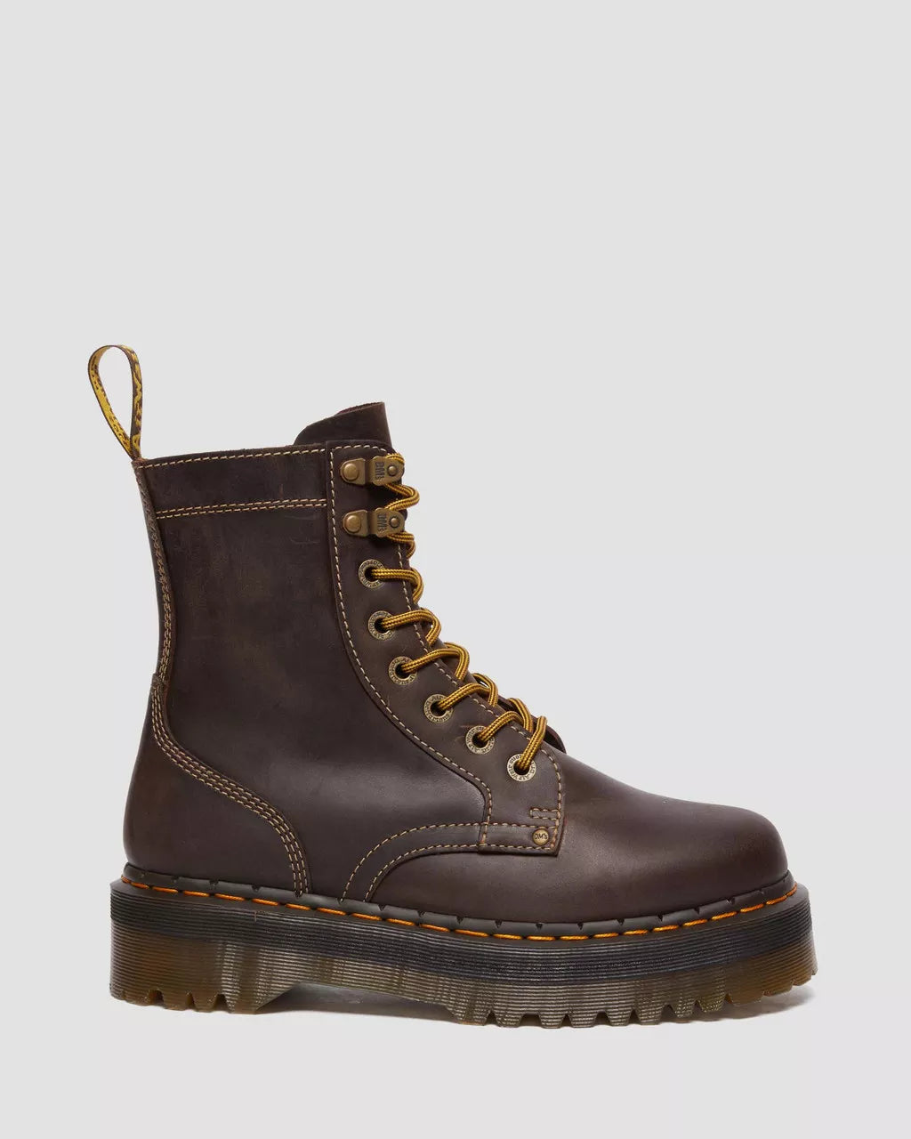 DR. MARTENS - Bottines JADON ARC Crazy Horse - Marron