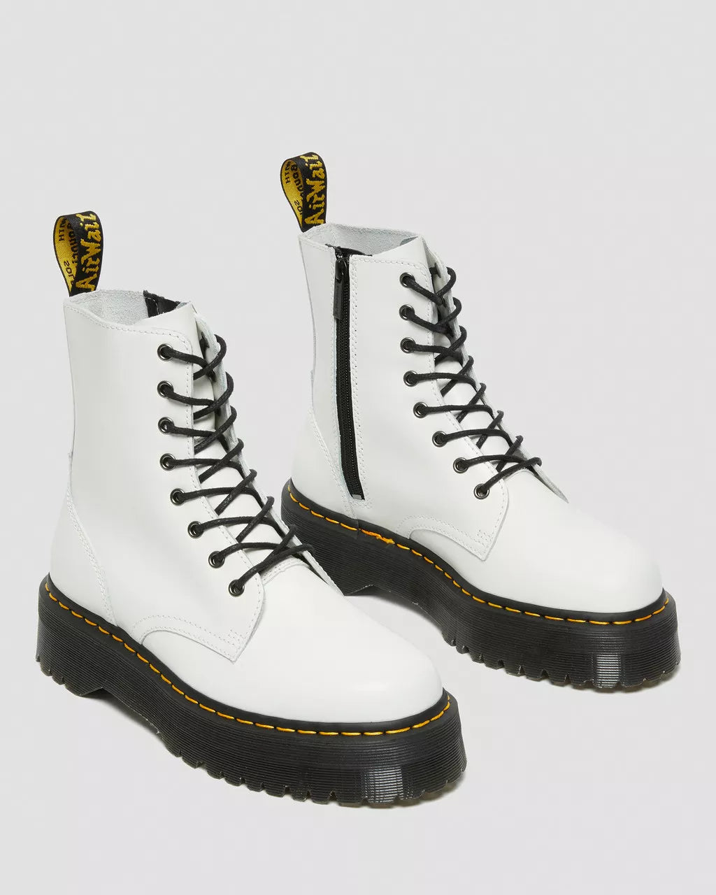 DR. MARTENS - Bottines JADON - Cuir smooth - Blanc