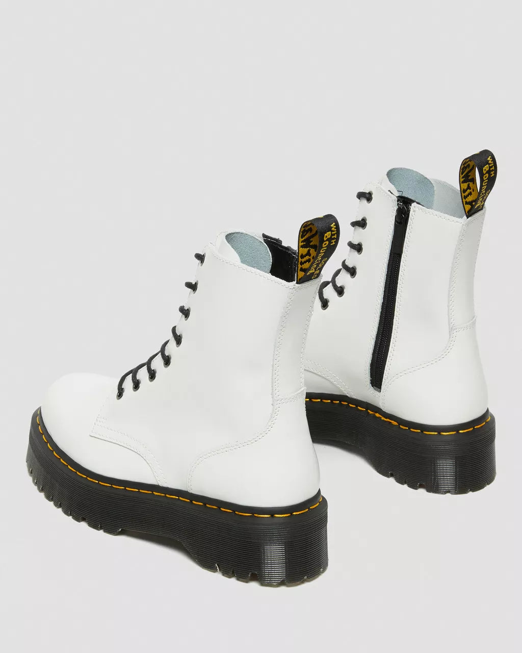 DR. MARTENS - Bottines JADON - Cuir smooth - Blanc