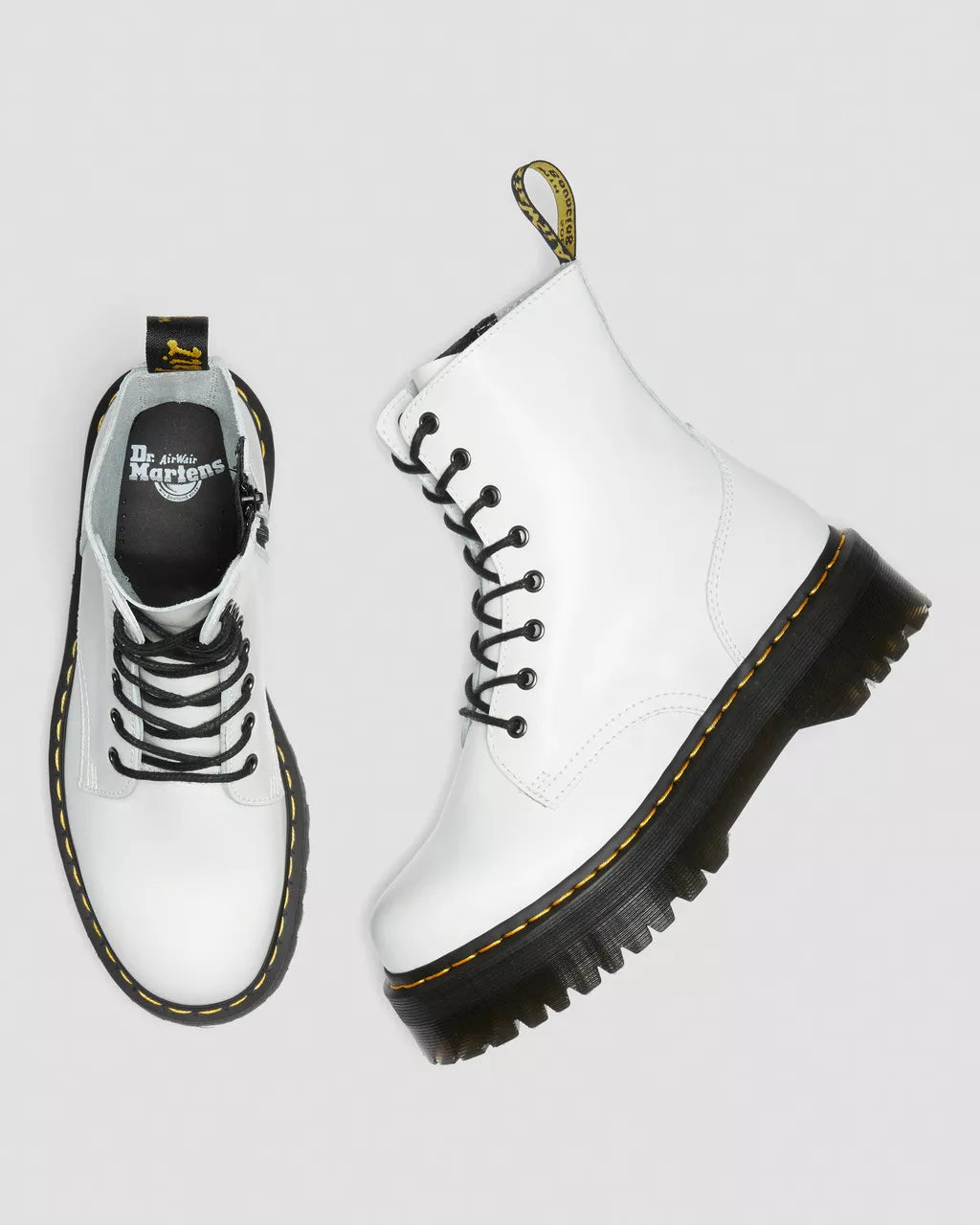 DR. MARTENS - Bottines JADON - Cuir smooth - Blanc