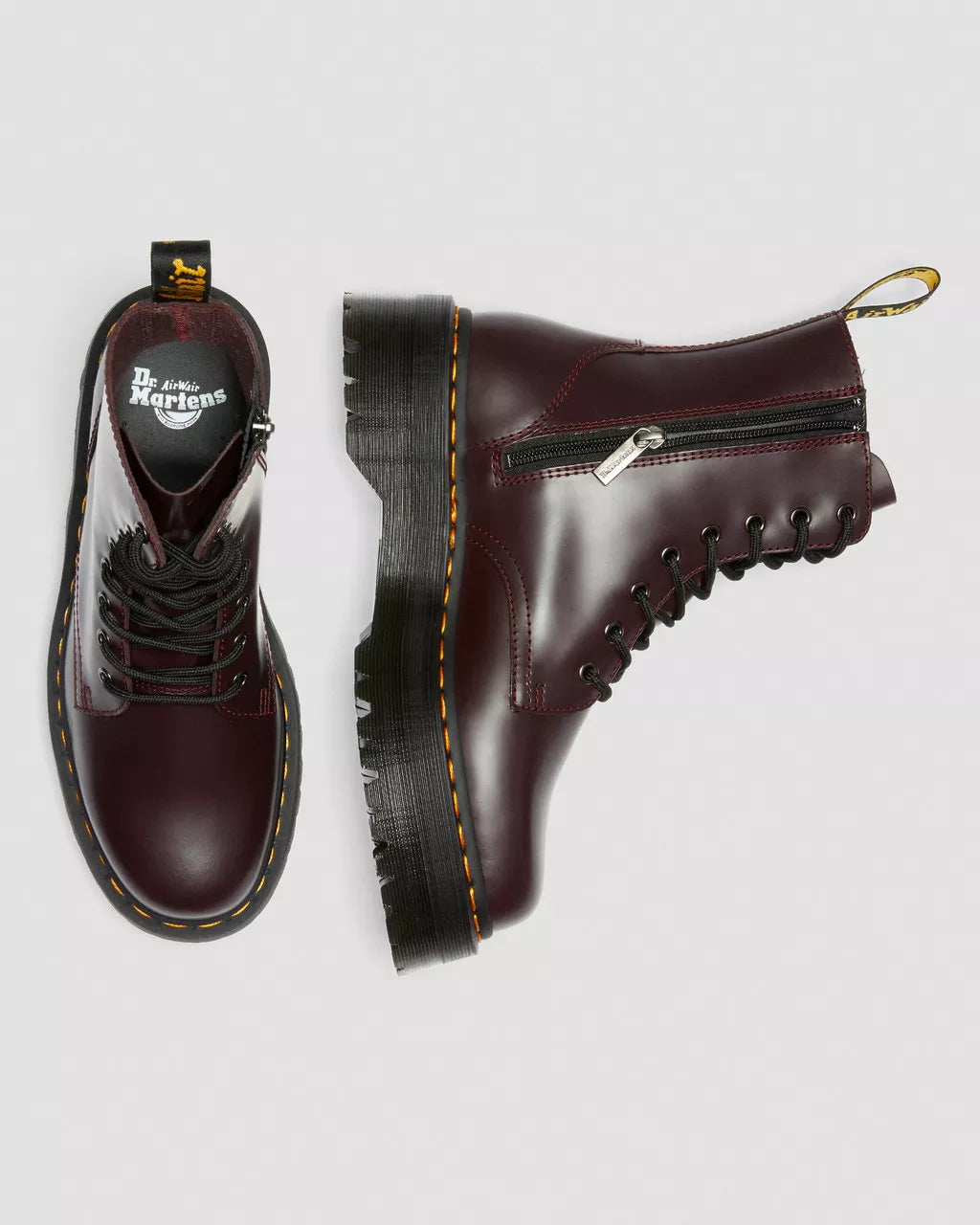 DR. MARTENS - Bottines JADON - Cuir smooth - Bordeaux