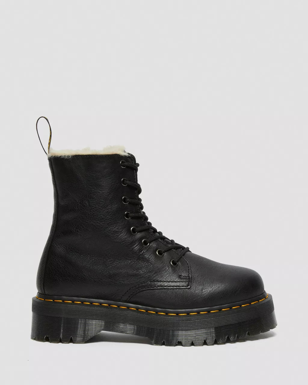 DR. MARTENS - Bottines fourrées JADON - Cuir Pisa - Noir