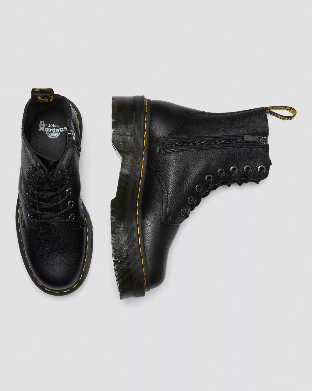 DR. MARTENS - Bottines JADON III - Cuir Pisa - Noir