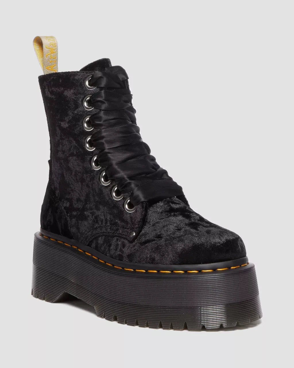 DR. MARTENS - Bottines JADON MAX en velours - Vegan - Noir