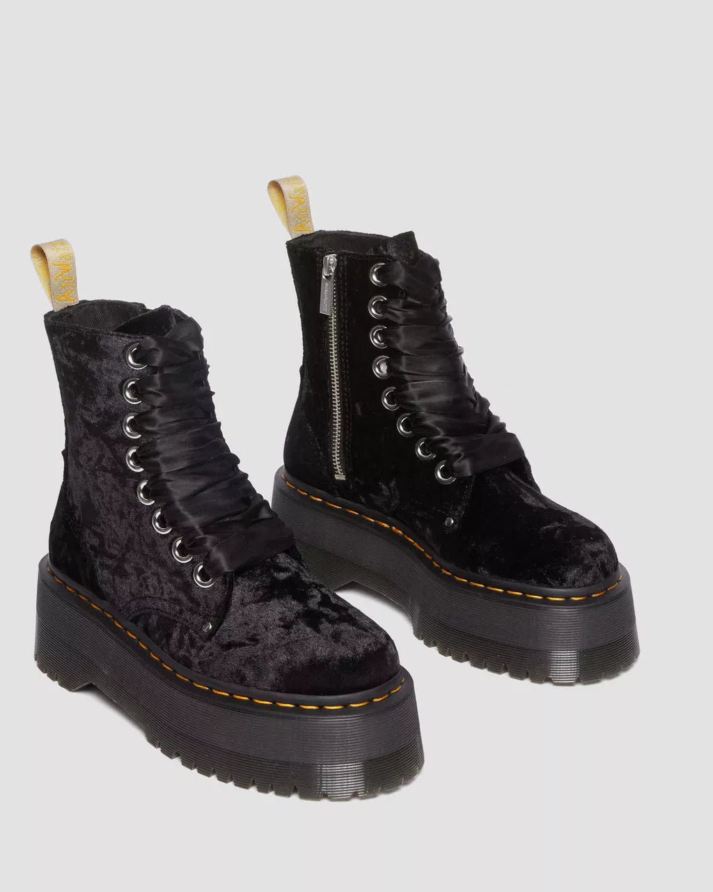 DR. MARTENS - Bottines JADON MAX en velours - Vegan - Noir