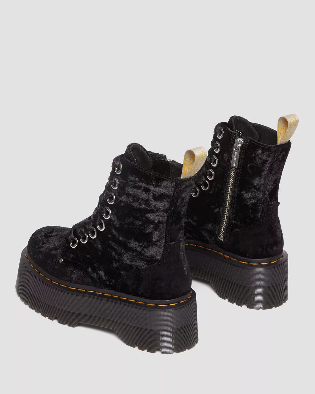 DR. MARTENS - Bottines JADON MAX en velours - Vegan - Noir